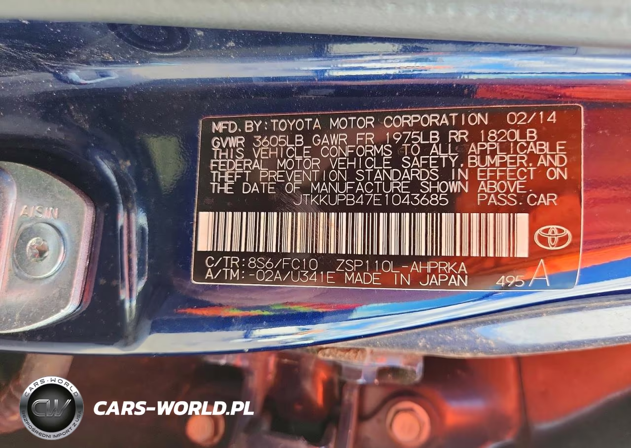 2014 Scion Xd Base VIN:JTKKUPB47E1043685 - 13