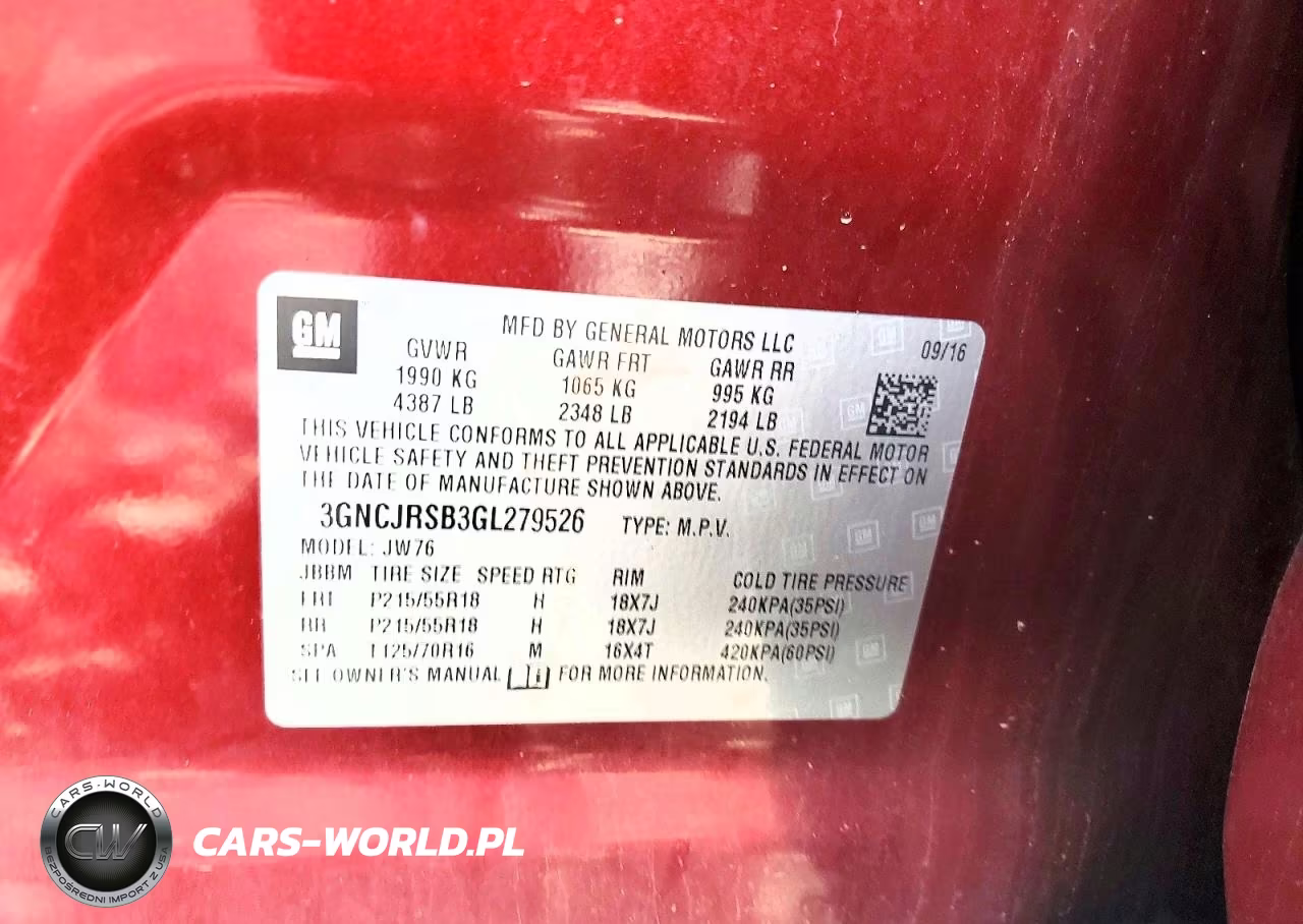 2016 Chevrolet Trax Ltz VIN:3GNCJRSB3GL279526 - 13
