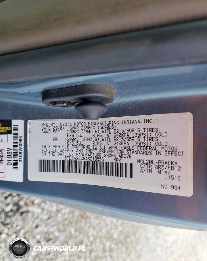 2004 Toyota Sienna Le 8 Passenger VIN:5TDZA23C84S219555 - 14