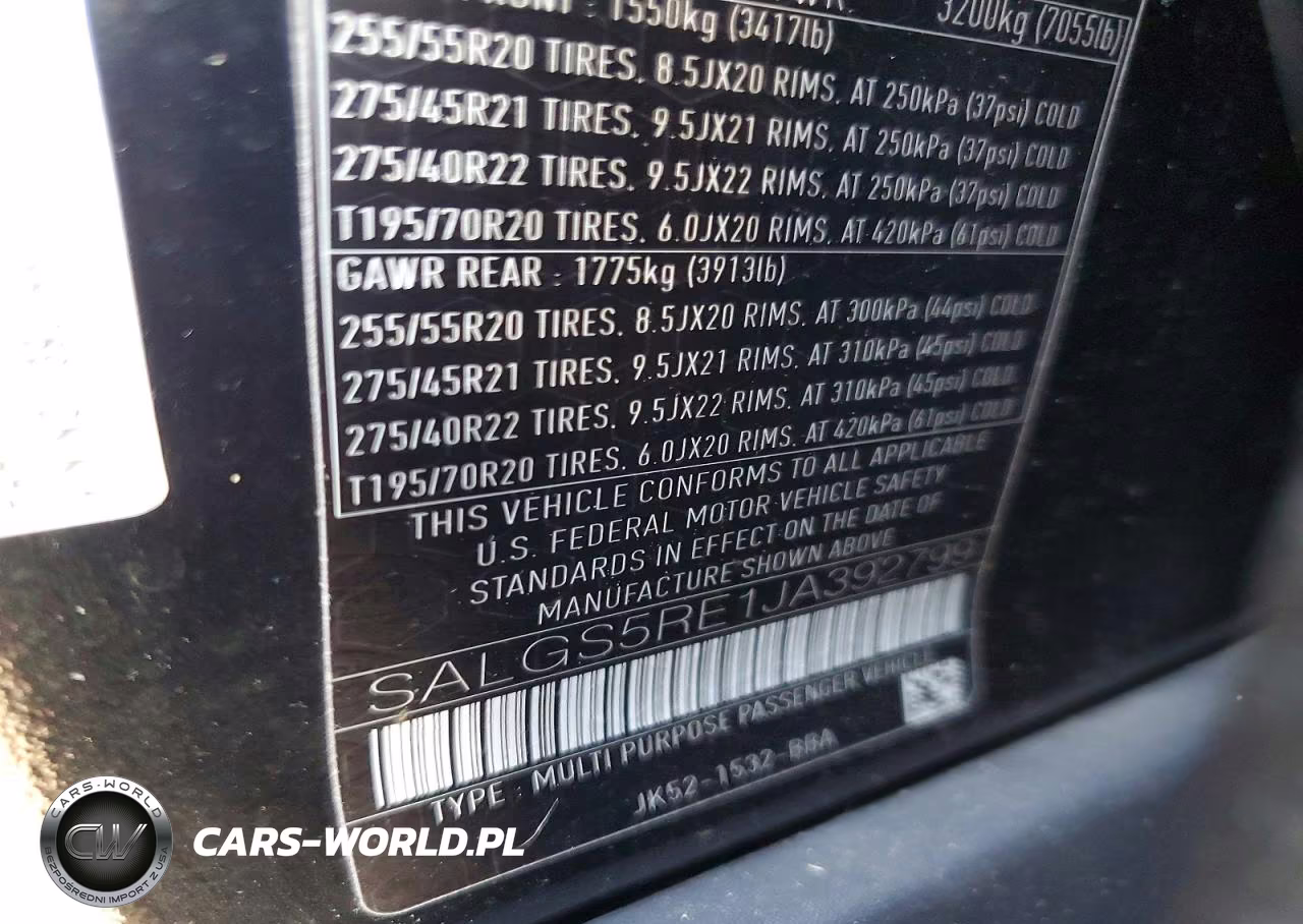 2018 Land Rover Range Rover Supercharged VIN:SALGS5RE1JA392799 - 13