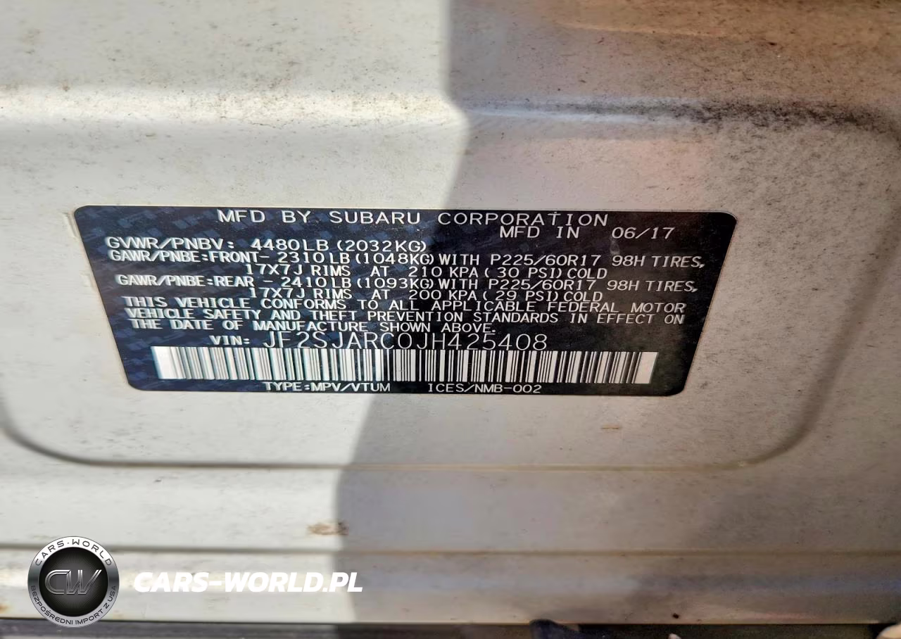 2018 Subaru Forester 2.5I Limited VIN:JF2SJARC0JH425408 - 12