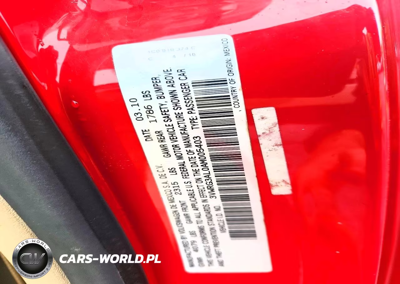 2010 Volkswagen New Beetle VIN:3VWRG3AL0AM005403 - 12