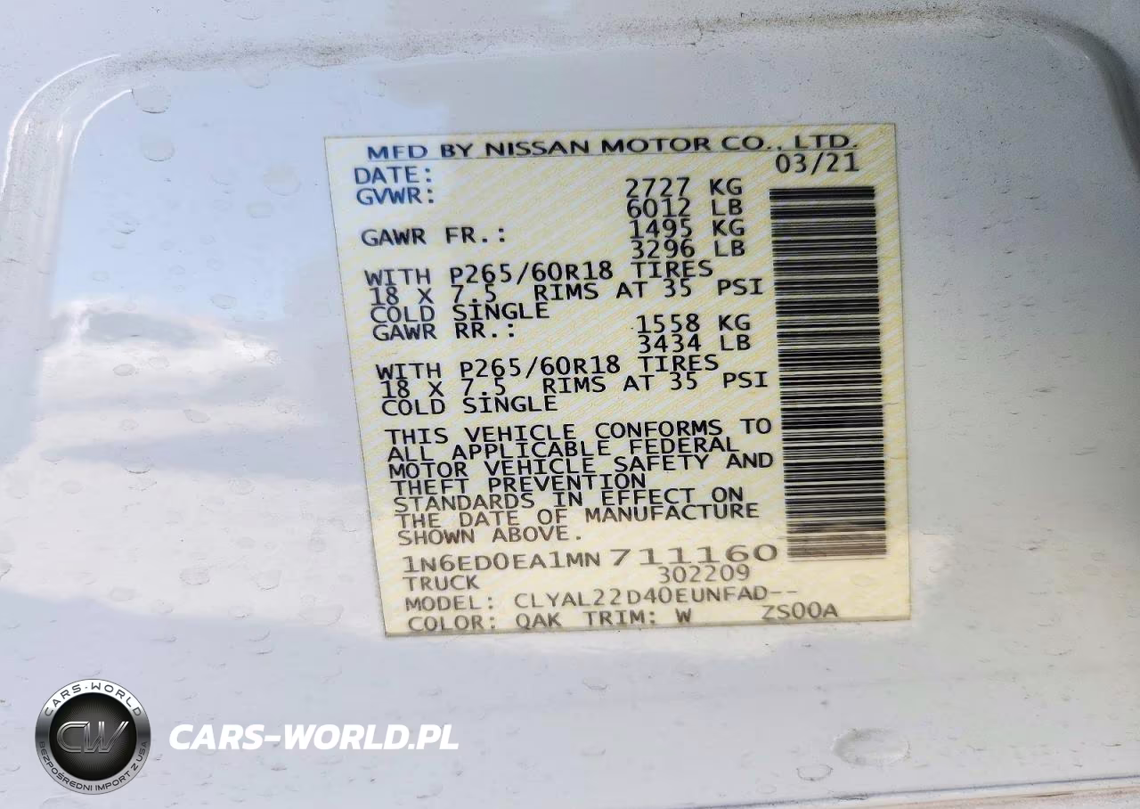 2021 Nissan Frontier Sv VIN:1N6ED0EA1MN711160 - 12
