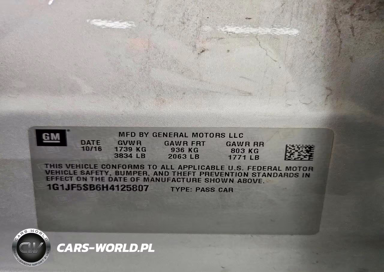 2017 Chevrolet Sonic Premier VIN:1G1JF5SB6H4125807 - 13