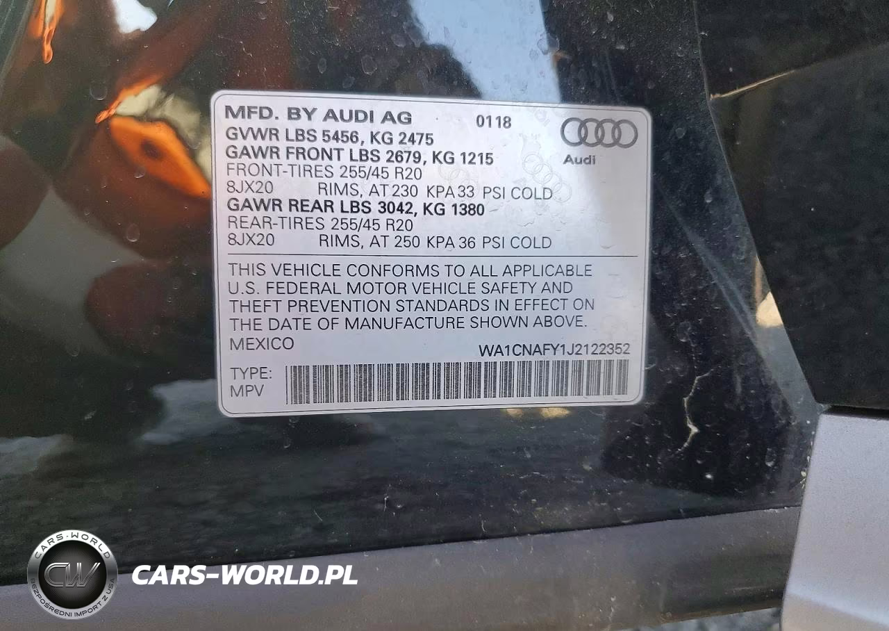 2018 Audi Q5 Prestige VIN:WA1CNAFY1J2122352 - 12