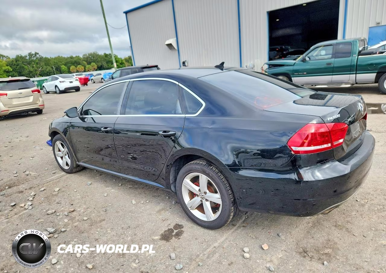 2012 Volkswagen Passat Se VIN:1VWBP7A39CC009639 - 2