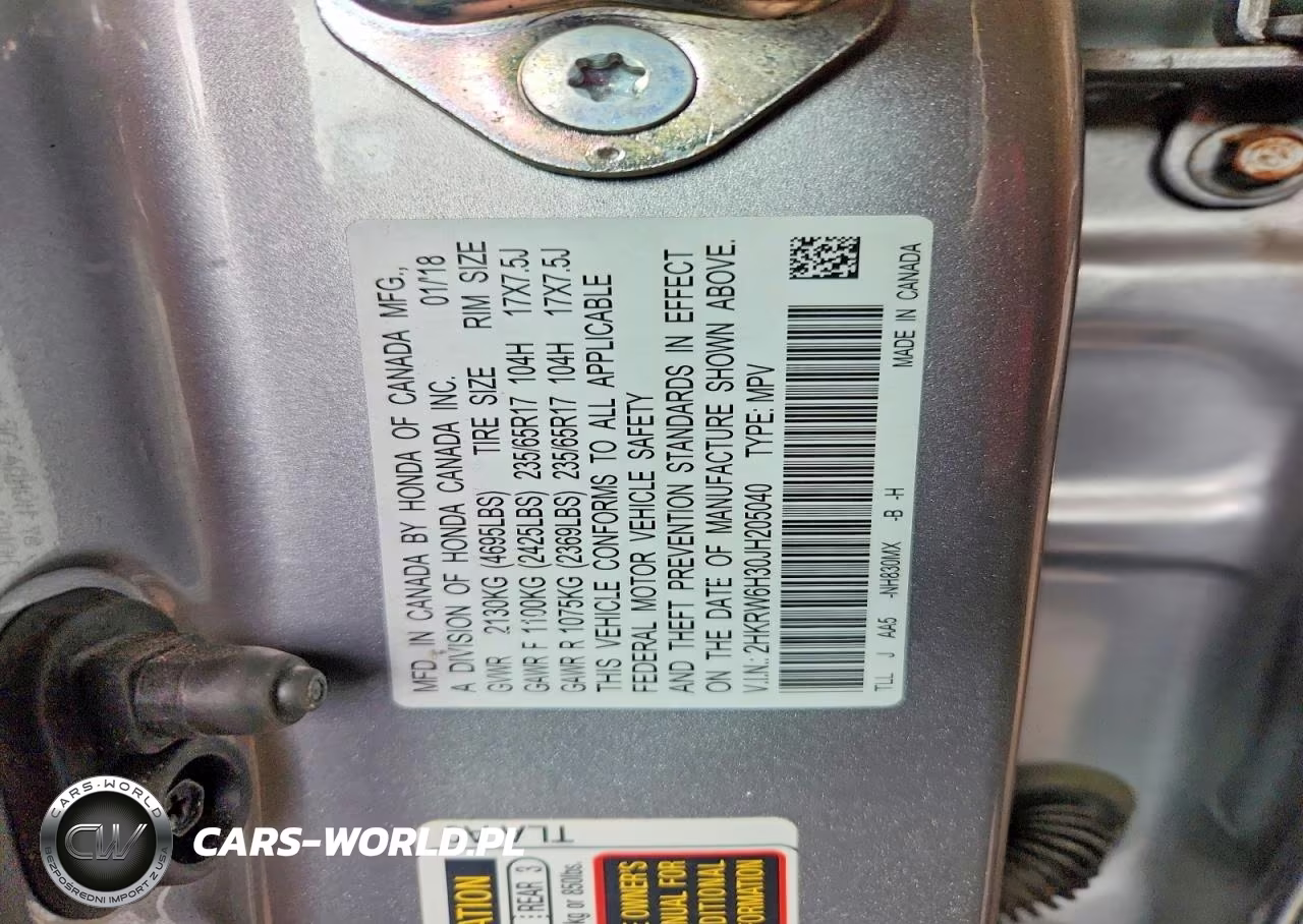 2018 Honda Cr-V Lx VIN:2HKRW6H30JH205040 - 14