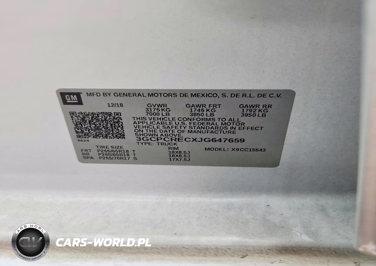 2018 Chevrolet Silverado C1500 Lt VIN:3GCPCRECXJG647659 - 12