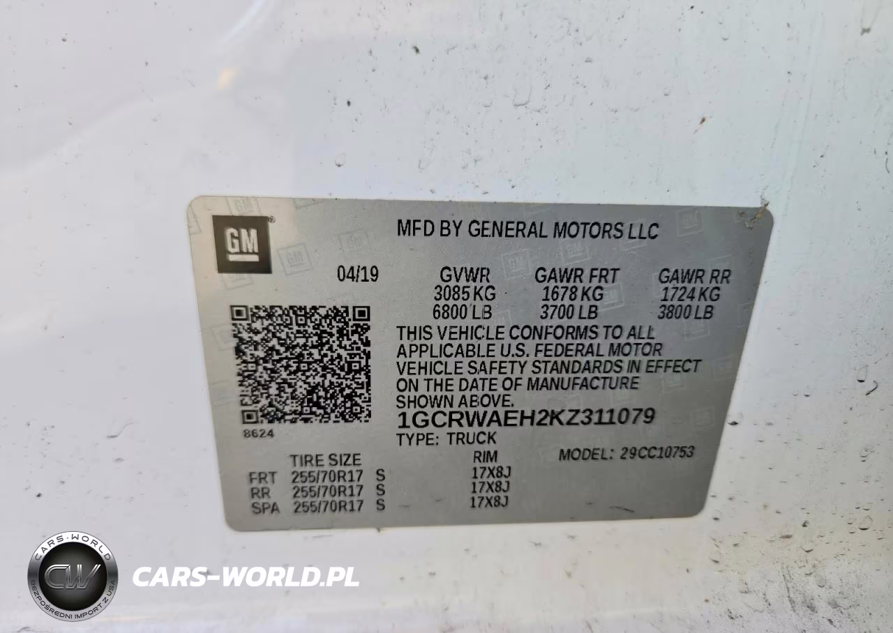 2019 Chevrolet Silverado C1500 VIN:1GCRWAEH2KZ311079 - 12