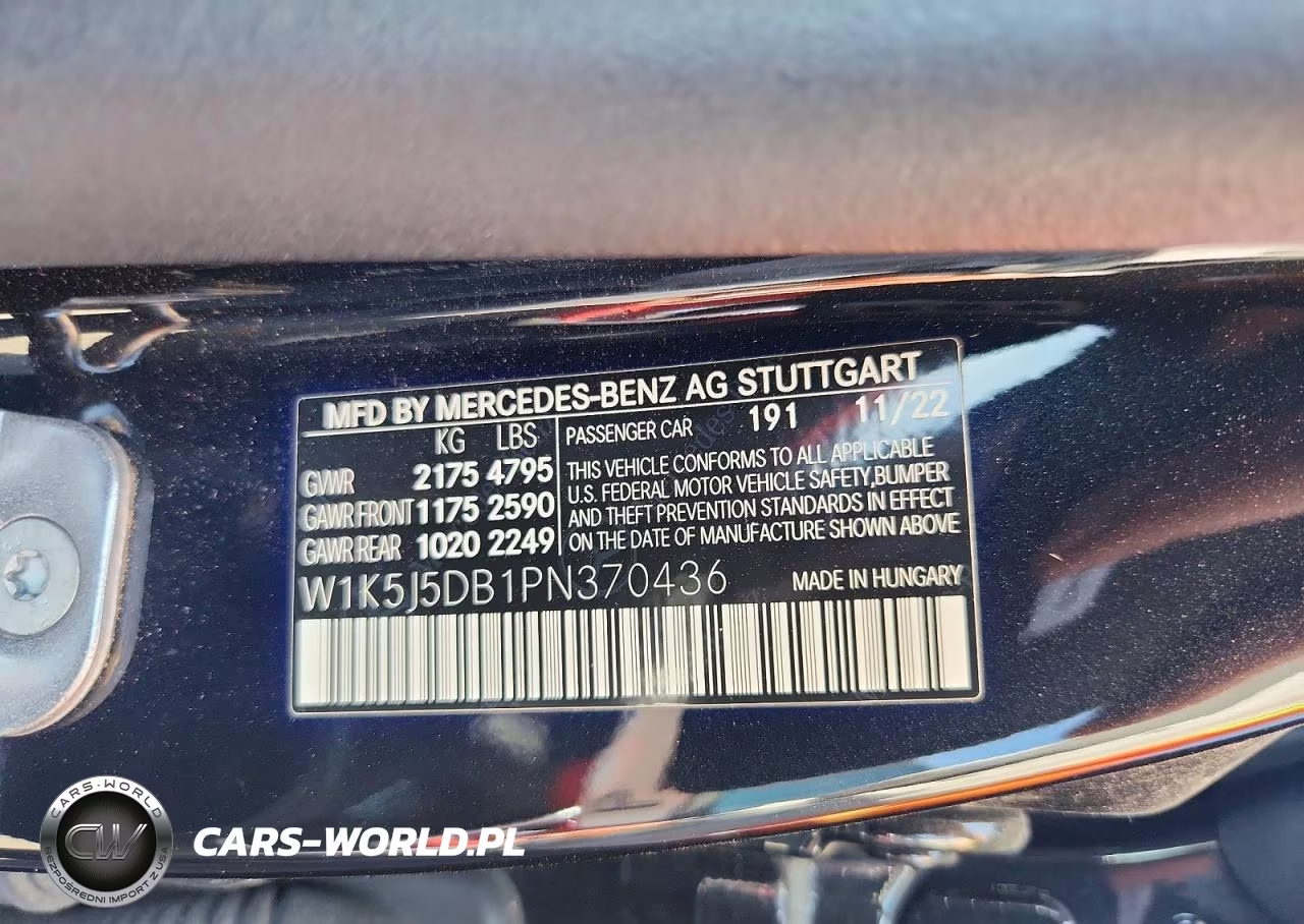2023 Mercedes-Benz Cla 45 Amg VIN:W1K5J5DB1PN370436 - 1