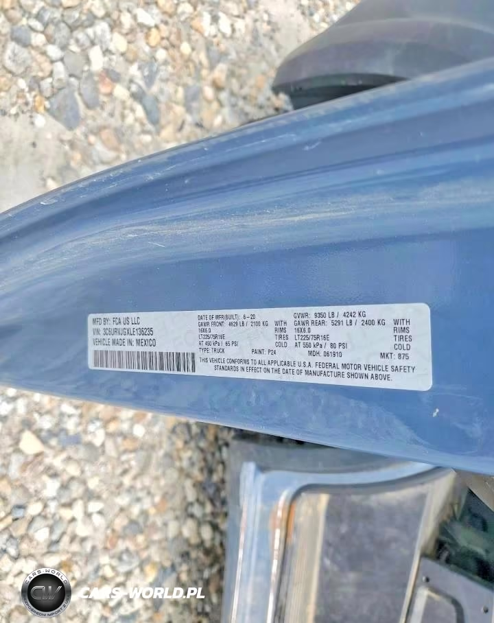 2020 Ram Promaster 3500 Delivery Van VIN:3C6URVJGXLE136235 - 14