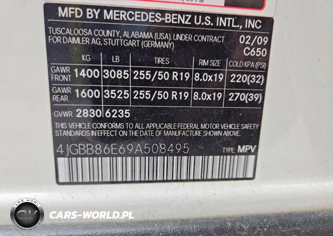 2009 Mercedes-Benz Ml 350 VIN:4JGBB86E69A508495 - 13
