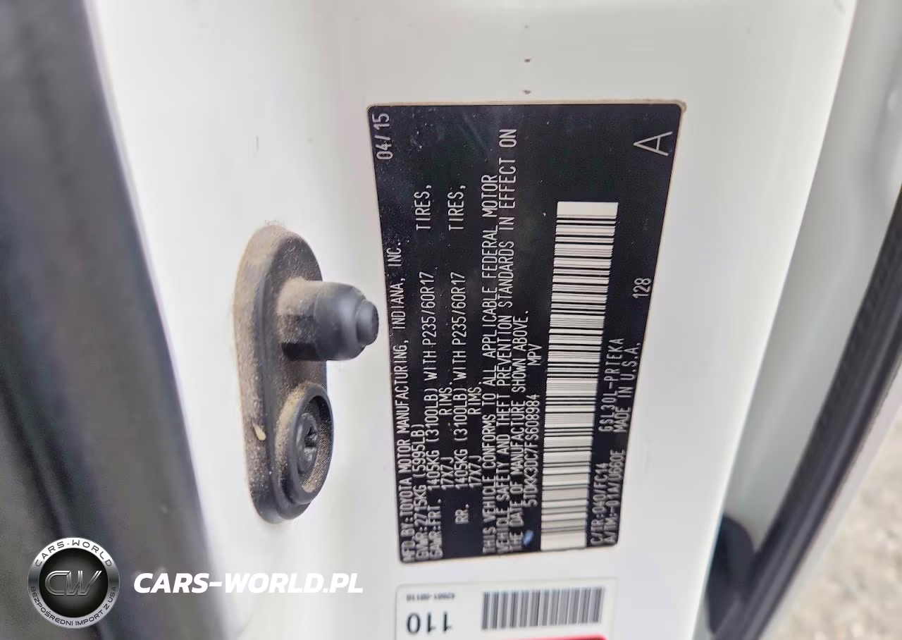 2015 Toyota Sienna Le VIN:5TDKK3DC7FS608984 - 13