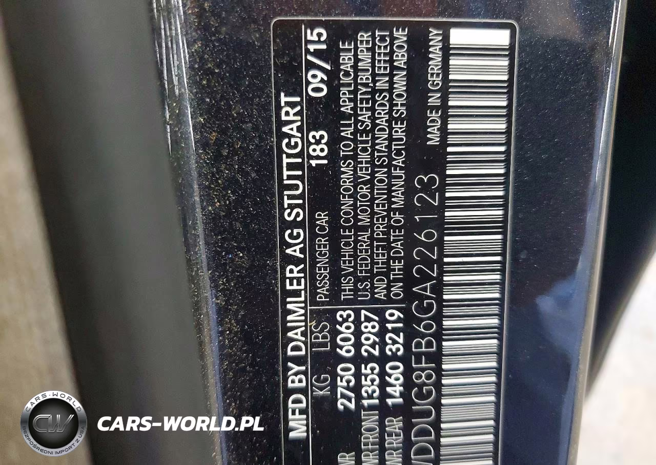 2016 Mercedes-Benz S 550 4Matic VIN:WDDUG8FB6GA226123 - 13