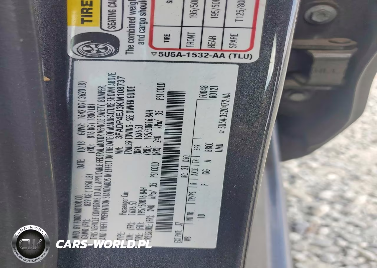 2019 Ford Fiesta Se VIN:3FADP4EJ3KM108737 - 13