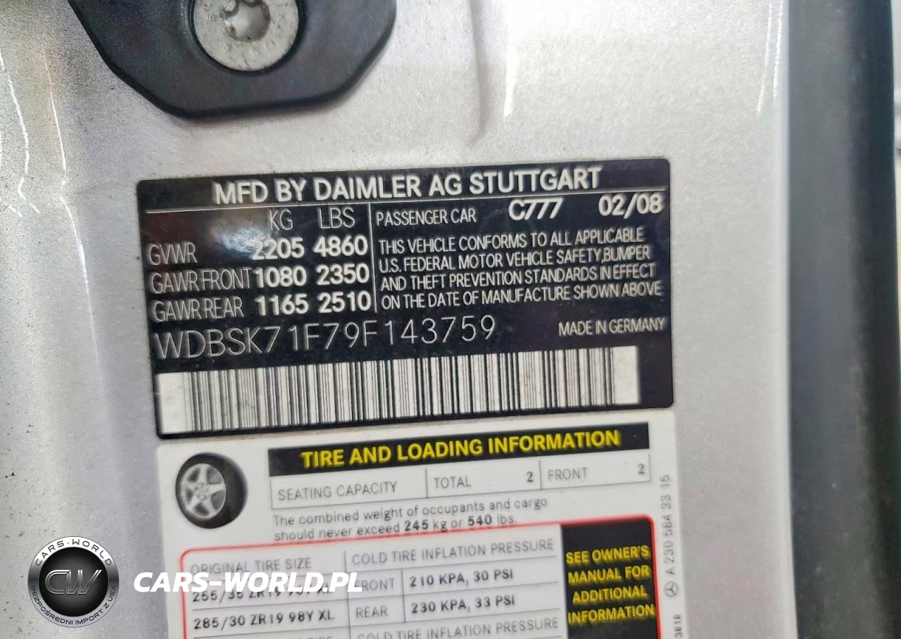 2009 Mercedes-Benz Sl 550 VIN:WDBSK71F79F143759 - 12