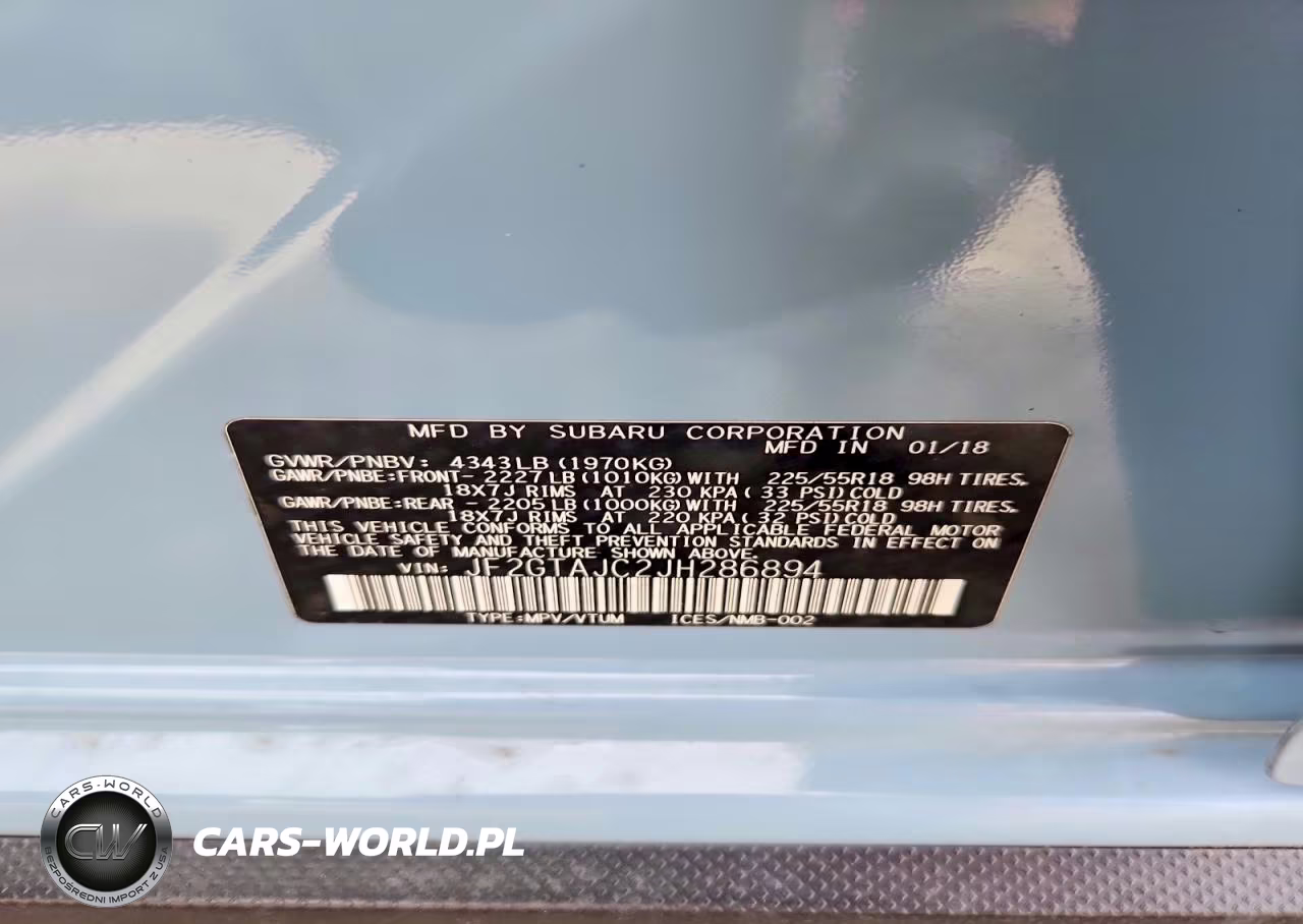 2018 Subaru Crosstrek Limited VIN:JF2GTAJC2JH286894 - 13