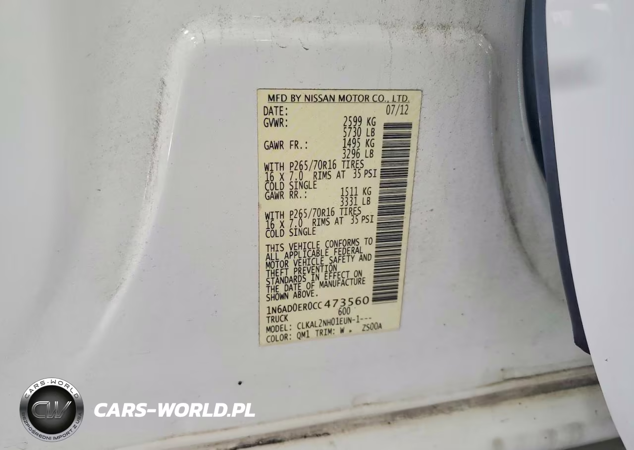 2012 Nissan Frontier S VIN:1N6AD0ER0CC473560 - 12