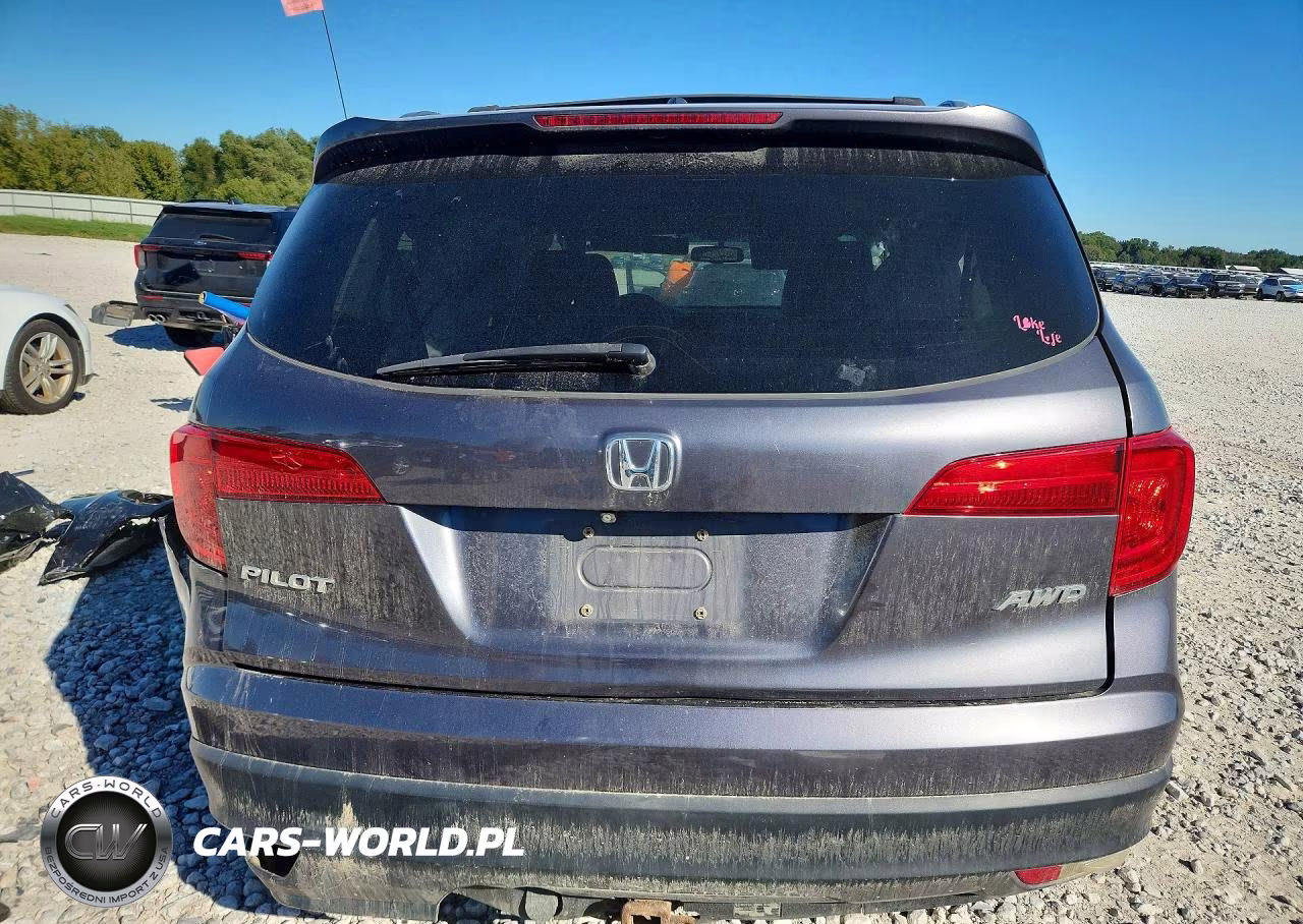 2017 Honda Pilot Exl VIN:5FNYF6H81HB034654 - 6