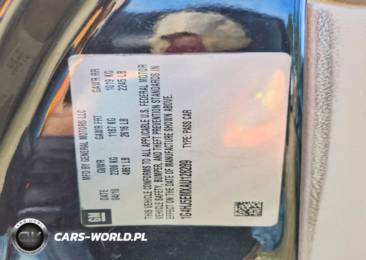 2010 Buick Lucerne Cxl VIN:1G4HJ5EMXAU128289 - 12
