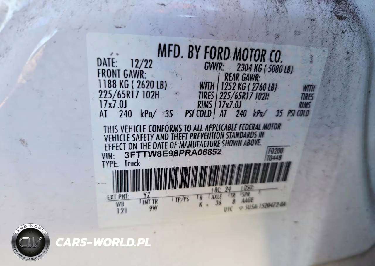 2023 Ford Maverick Xl VIN:3FTTW8E98PRA06852 - 13