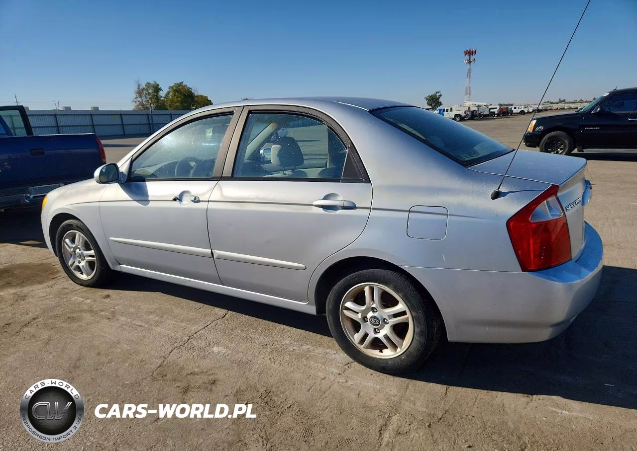 2004 Kia Spectra Lx VIN:KNAFE122445022301 - 2