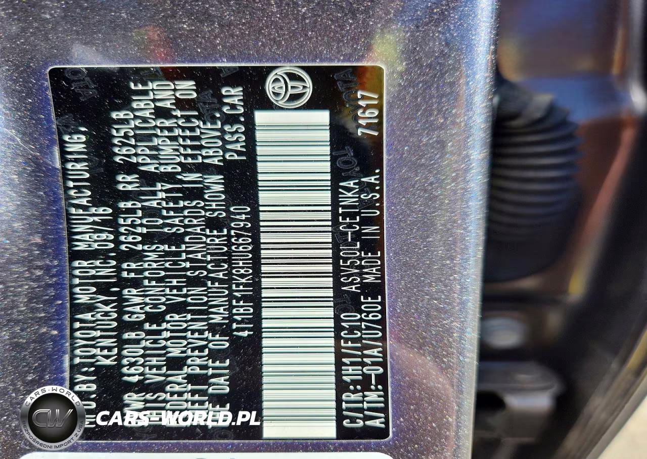 2017 Toyota Camry Le VIN:4T1BF1FK8HU667940 - 12