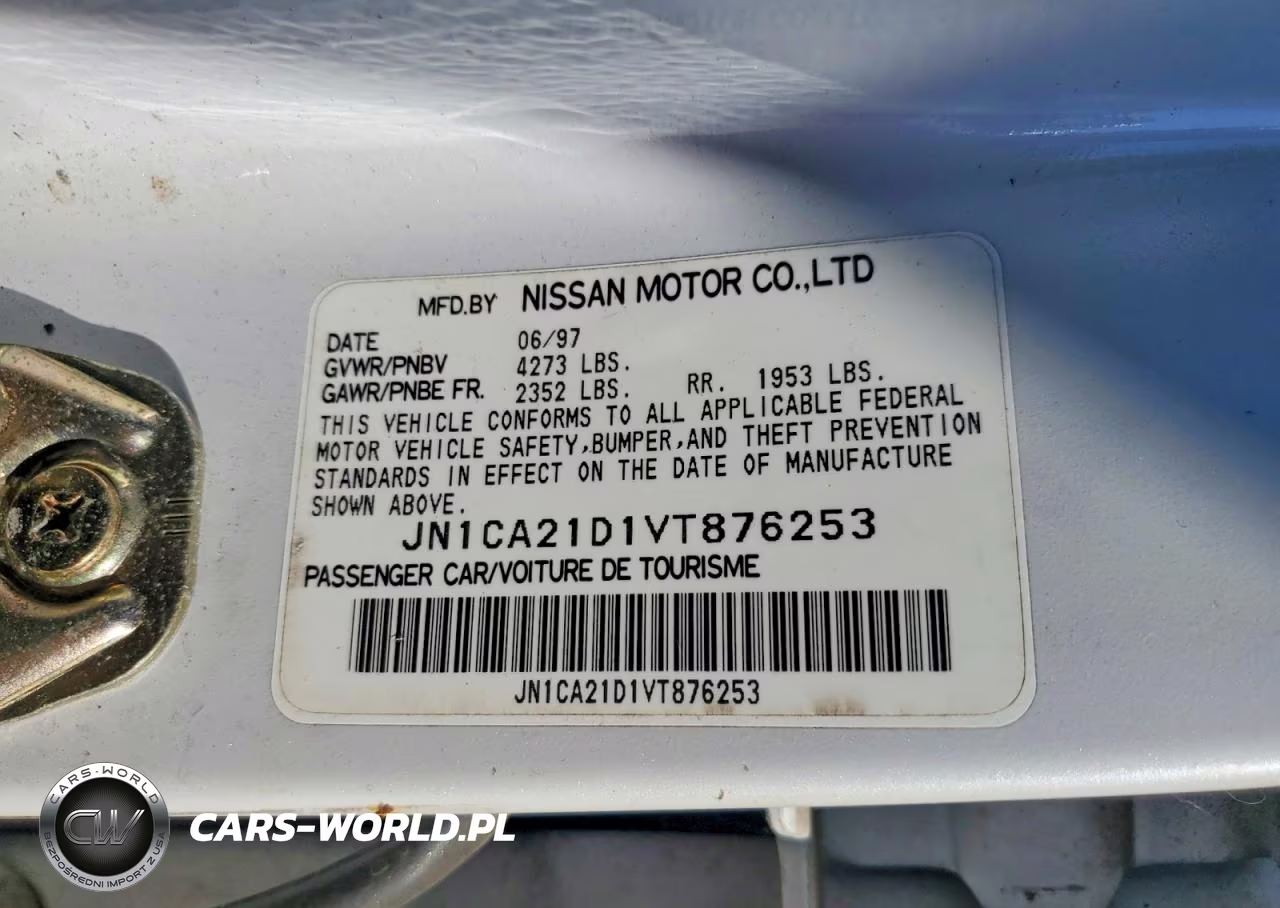 1997 Nissan Maxima Gxe VIN:JN1CA21D1VT876253 - 12