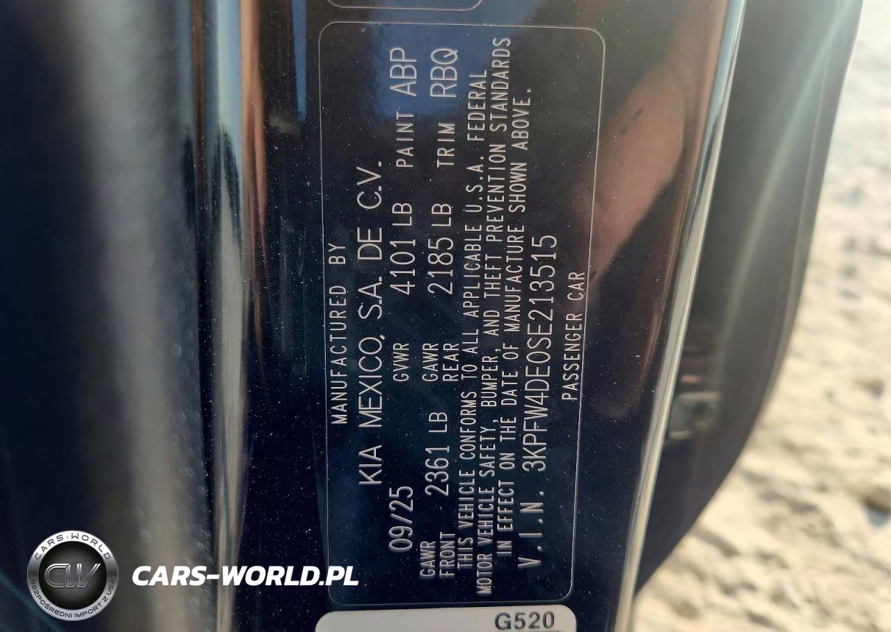 2025 Kia K4 Gt Line VIN:3KPFW4DE0SE213515 - 12