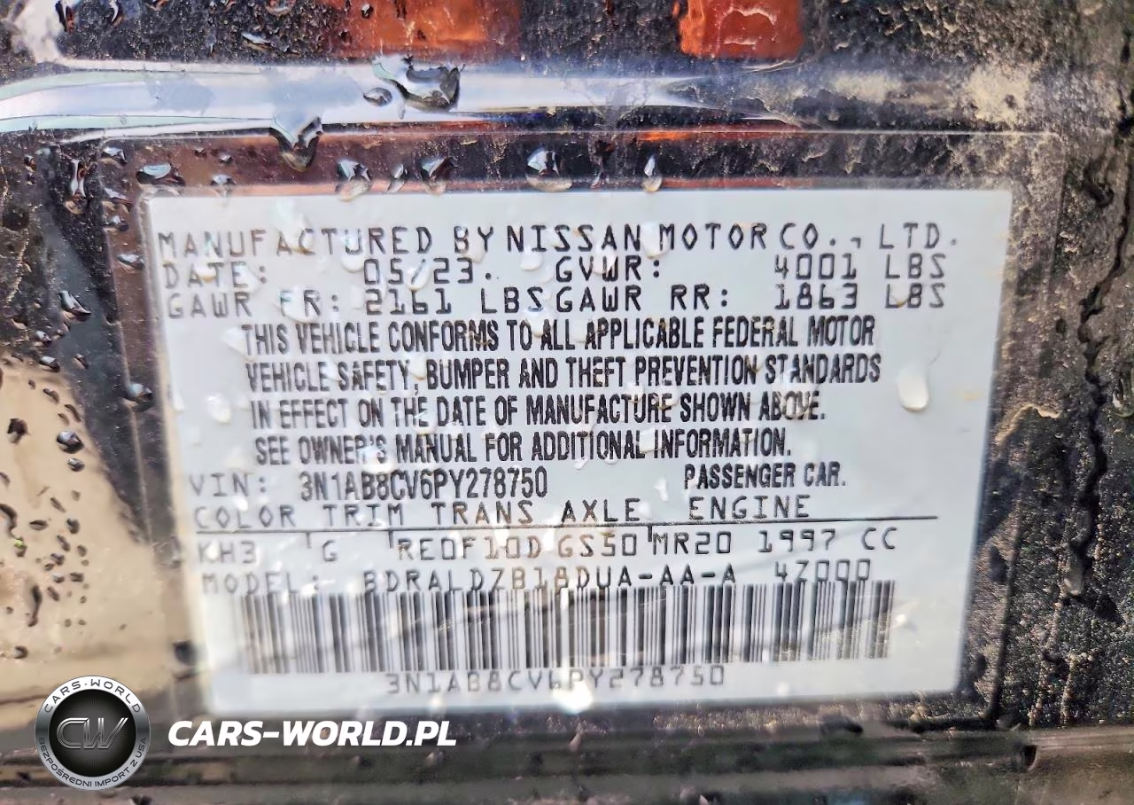2023 Nissan Sentra Sv VIN:3N1AB8CV6PY278750 - 13