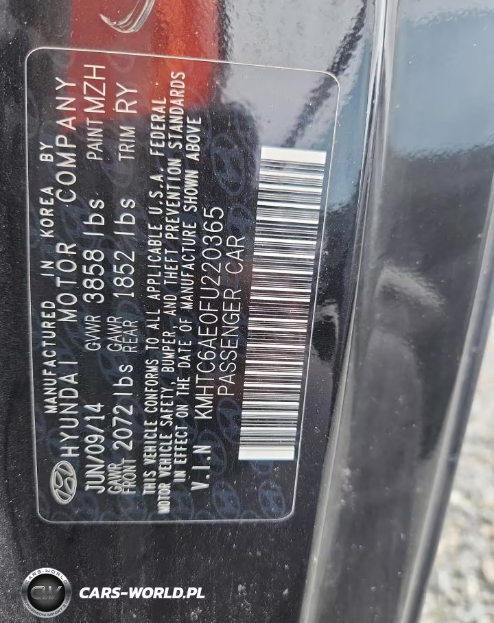 2015 Hyundai Veloster Turbo VIN:KMHTC6AE0FU220365 - 12