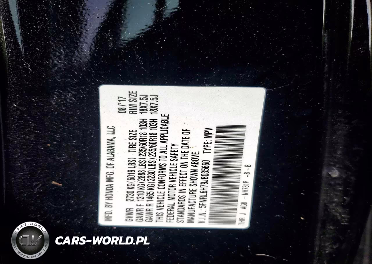 2018 Honda Odyssey Exl VIN:5FNRL6H79JB035660 - 12