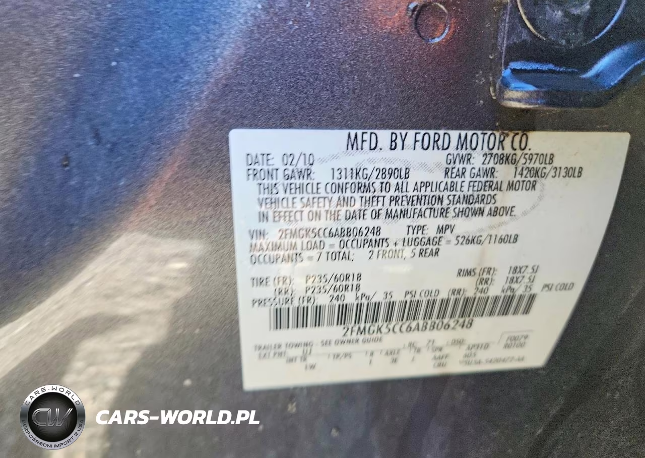 2010 Ford Flex Sel VIN:2FMGK5CC6ABB06248 - 13