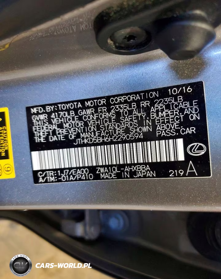 2017 Lexus Ct 200 VIN:JTHKD5BH6H2290594 - 12