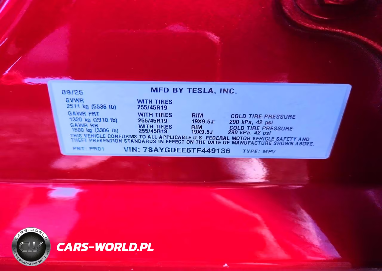 2026 Tesla Model Y VIN:7SAYGDEE6TF449136 - 12