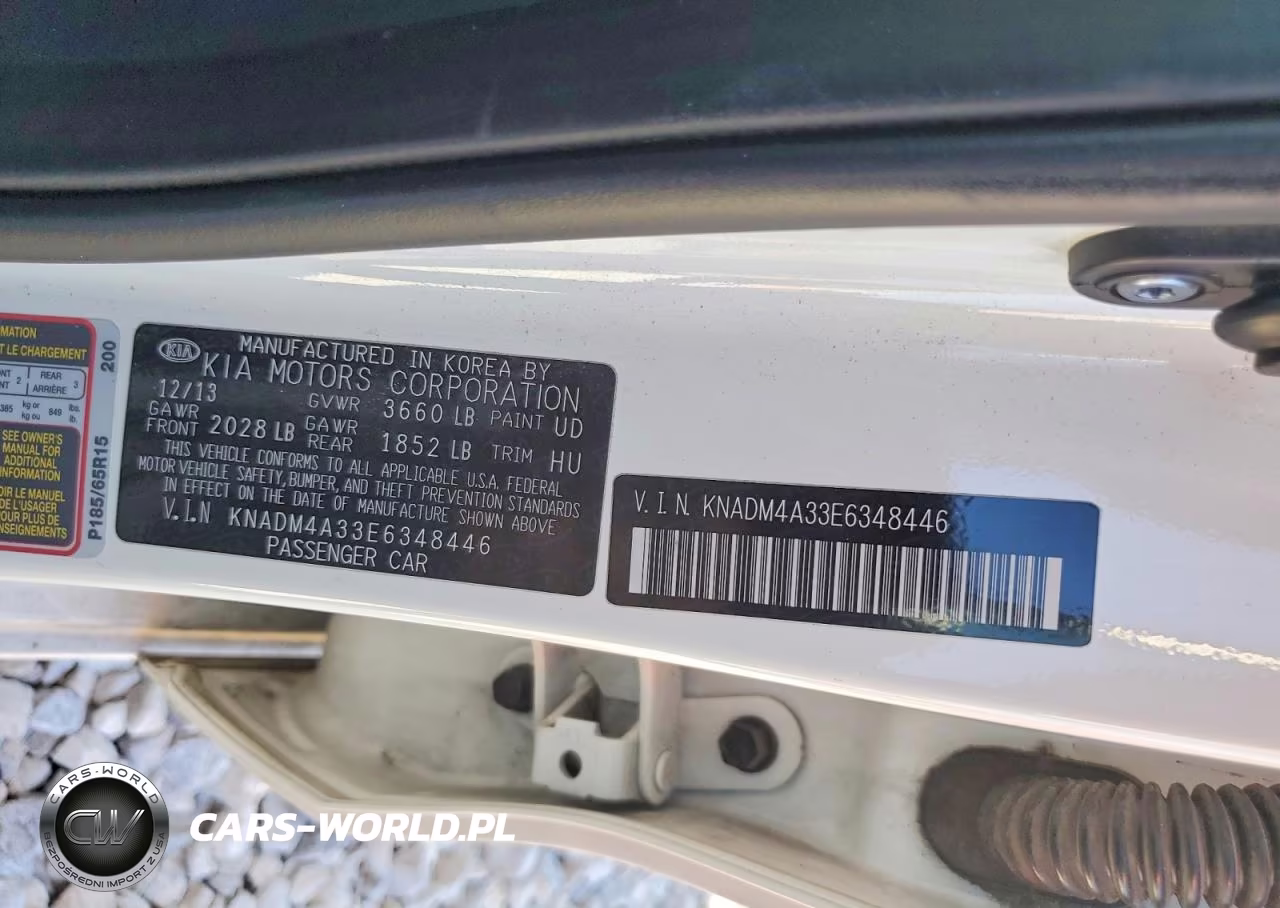 2014 Kia Rio Lx VIN:KNADM4A33E6348446 - 12