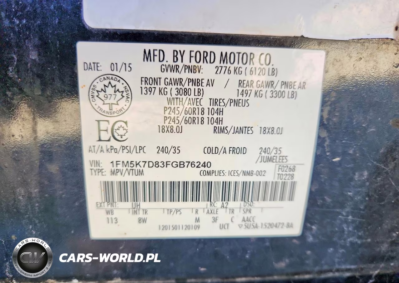 2015 Ford Explorer Xlt VIN:1FM5K7D83FGB76240 - 13