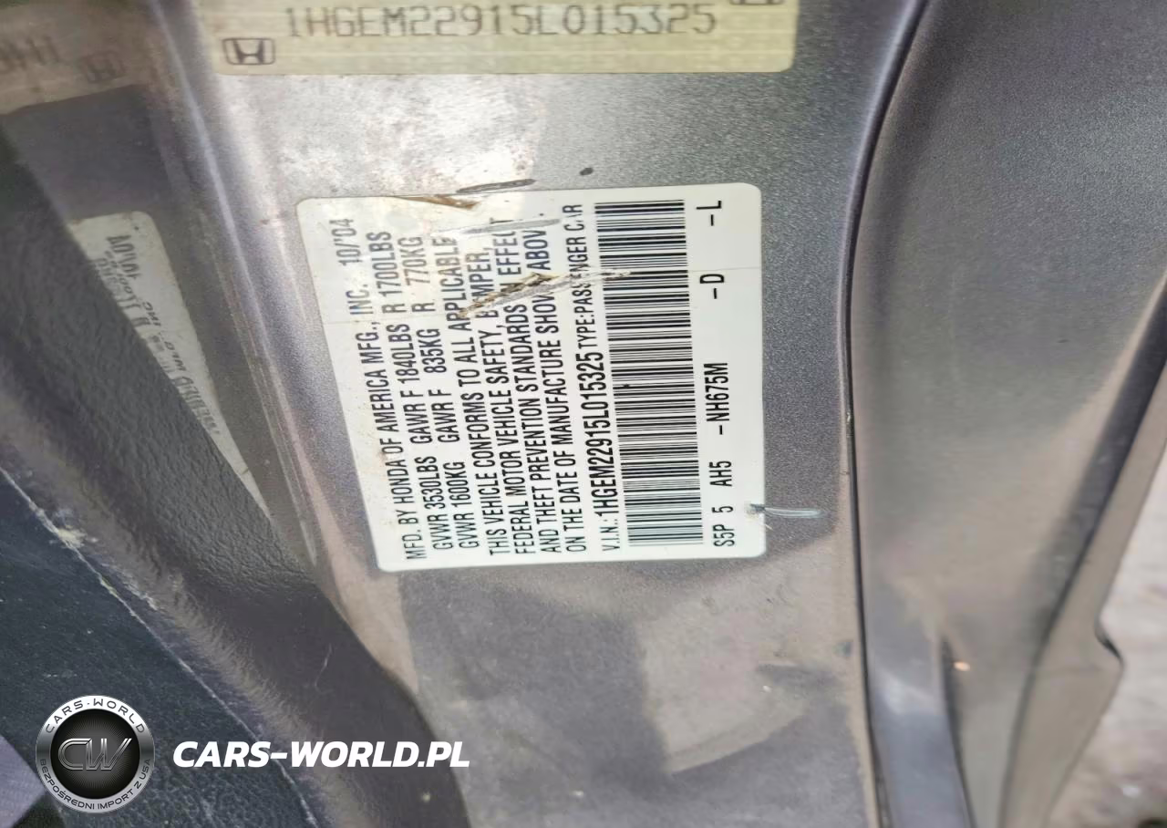 2005 Honda Civic Ex VIN:1HGEM22915L015325 - 12