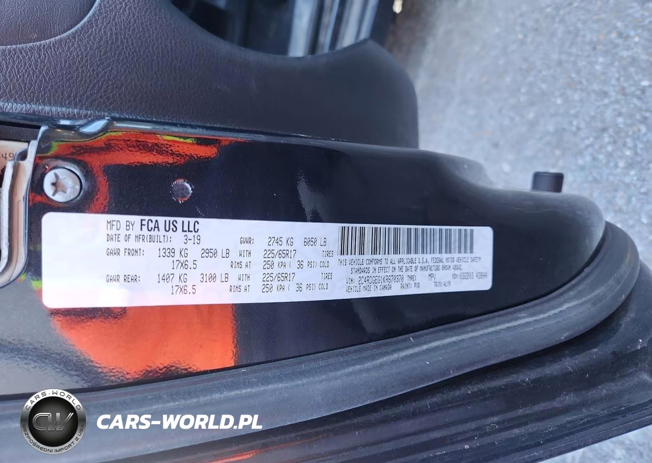 2019 Dodge Grand Caravan Gt VIN:2C4RDGEG1KR670370 - 13