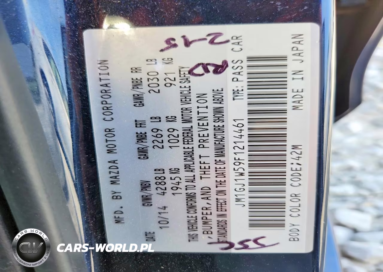 2015 Mazda 6 Grand Touring VIN:JM1GJ1W59F1214461 - 12