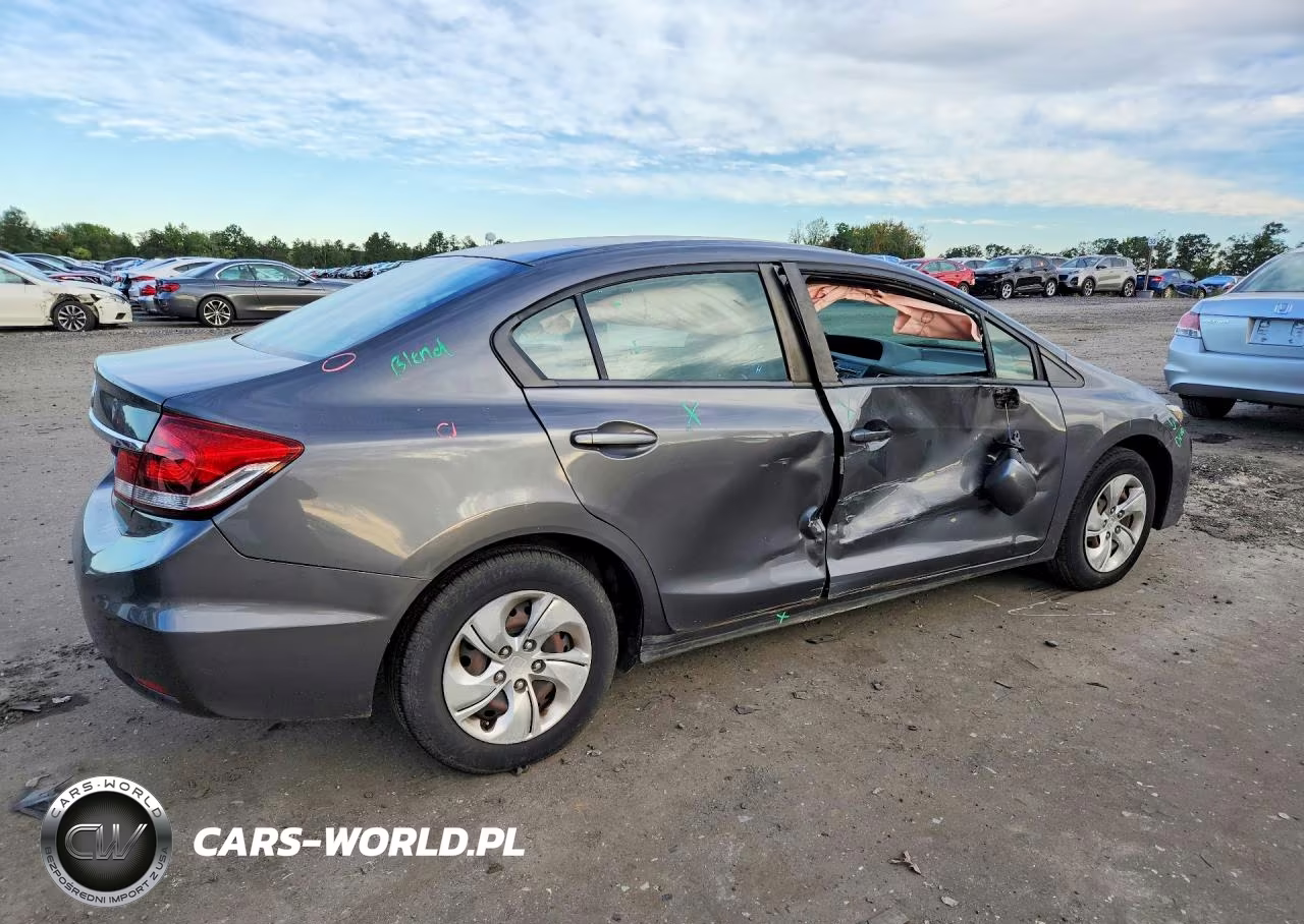 2013 Honda Civic Lx VIN:2HGFB2F50DH598564 - 3