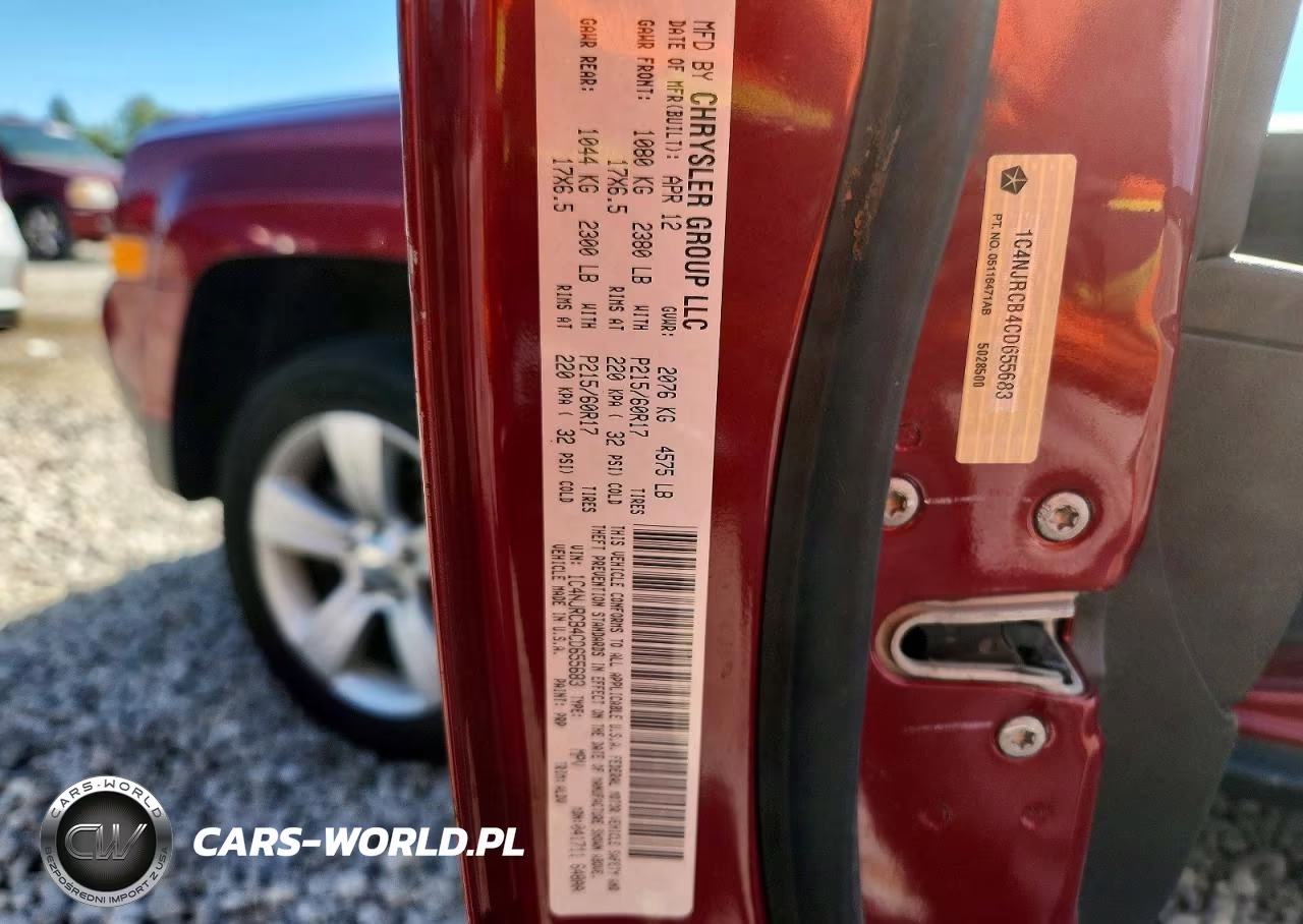 2012 Jeep Patriot Limited VIN:1C4NJRCB4CD655683 - 12