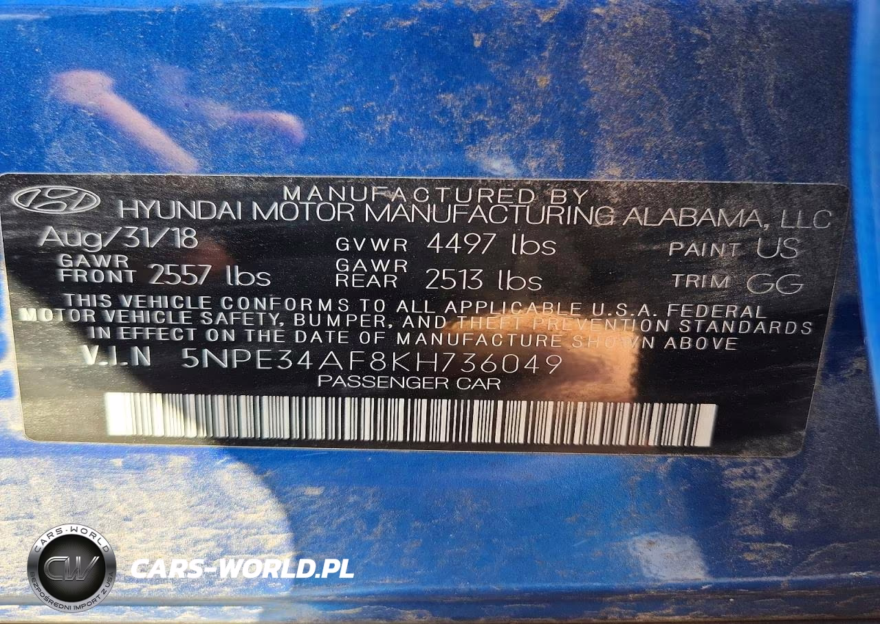 2019 Hyundai Sonata Limited VIN:5NPE34AF8KH736049 - 12