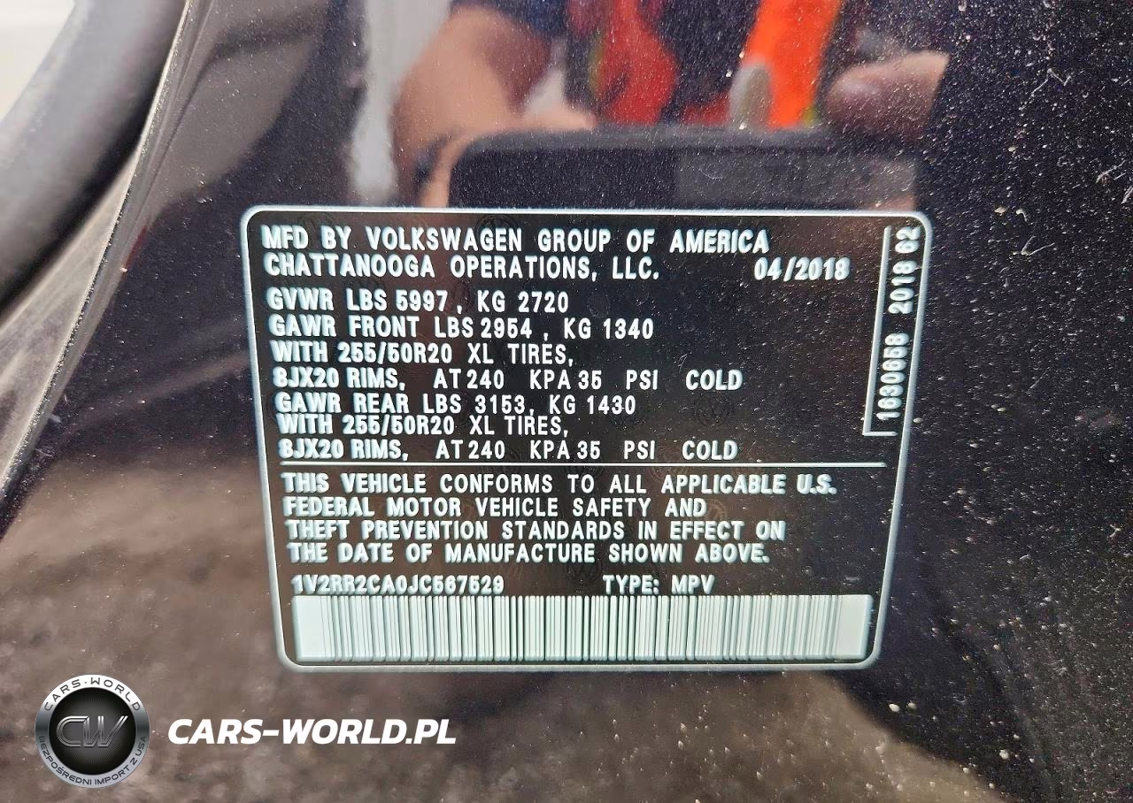2018 Volkswagen Atlas Sel VIN:1V2RR2CA0JC567529 - 13