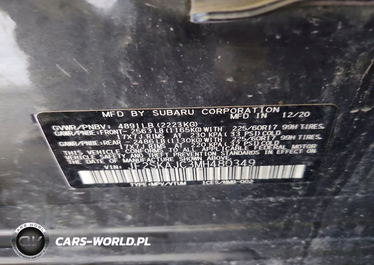 2021 Subaru Forester Premium VIN:JF2SKAJC3MH480349 - 13