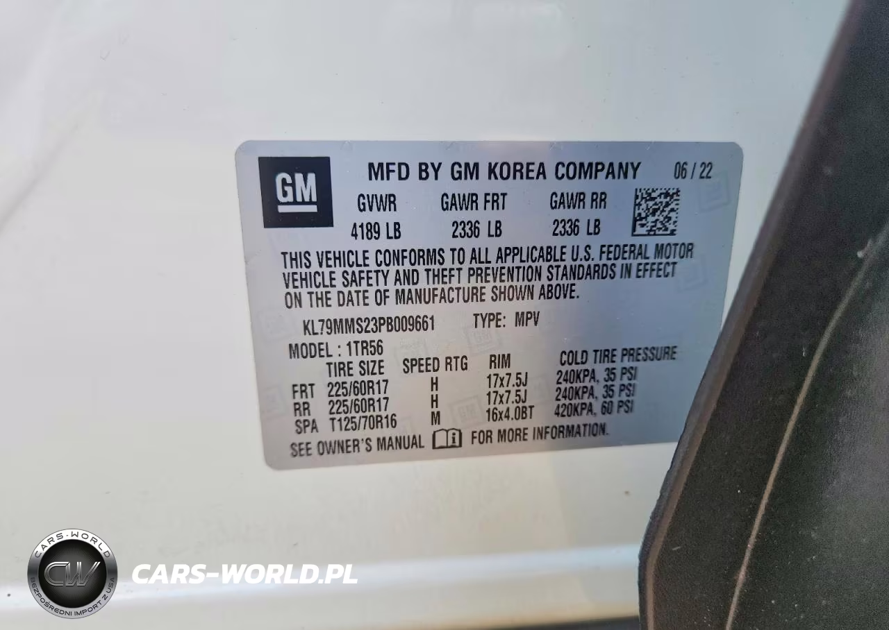 2023 Chevrolet Trailblazer Ls VIN:KL79MMS23PB009661 - 13