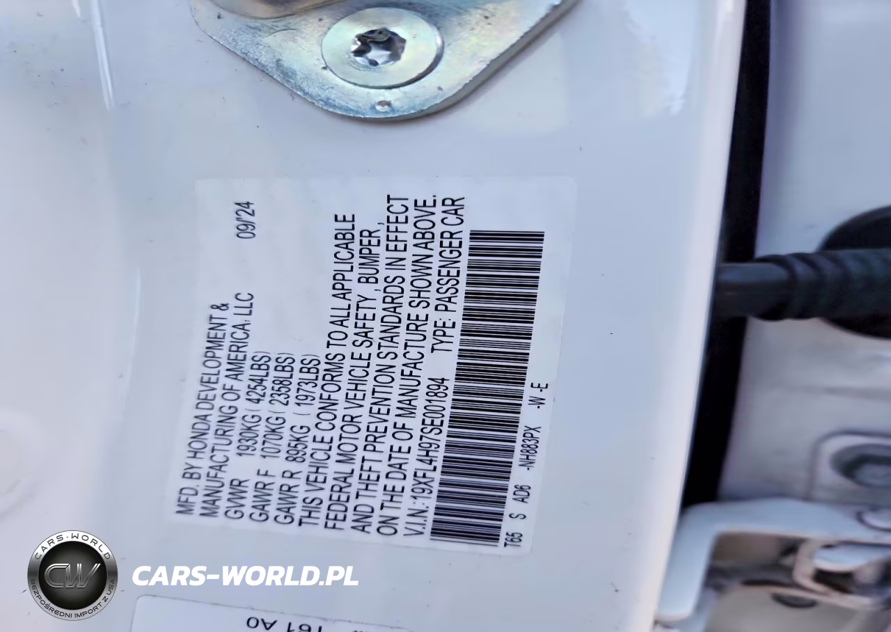 2025 Honda Civic Sport Touring VIN:19XFL4H97SE001894 - 12
