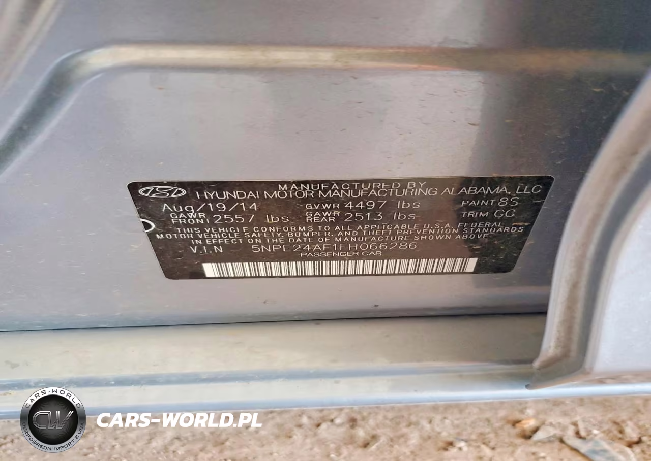 2015 Hyundai Sonata Se VIN:5NPE24AF1FH066286 - 12