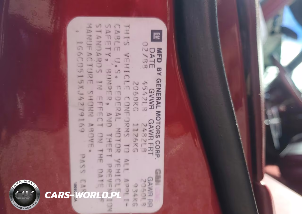 1988 Cadillac Deville VIN:1G6CD515XJ4279169 - 12