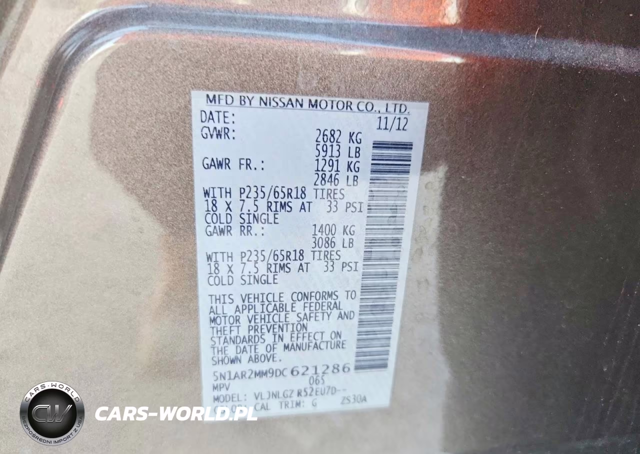 2013 Nissan Pathfinder S VIN:5N1AR2MM9DC621286 - 12